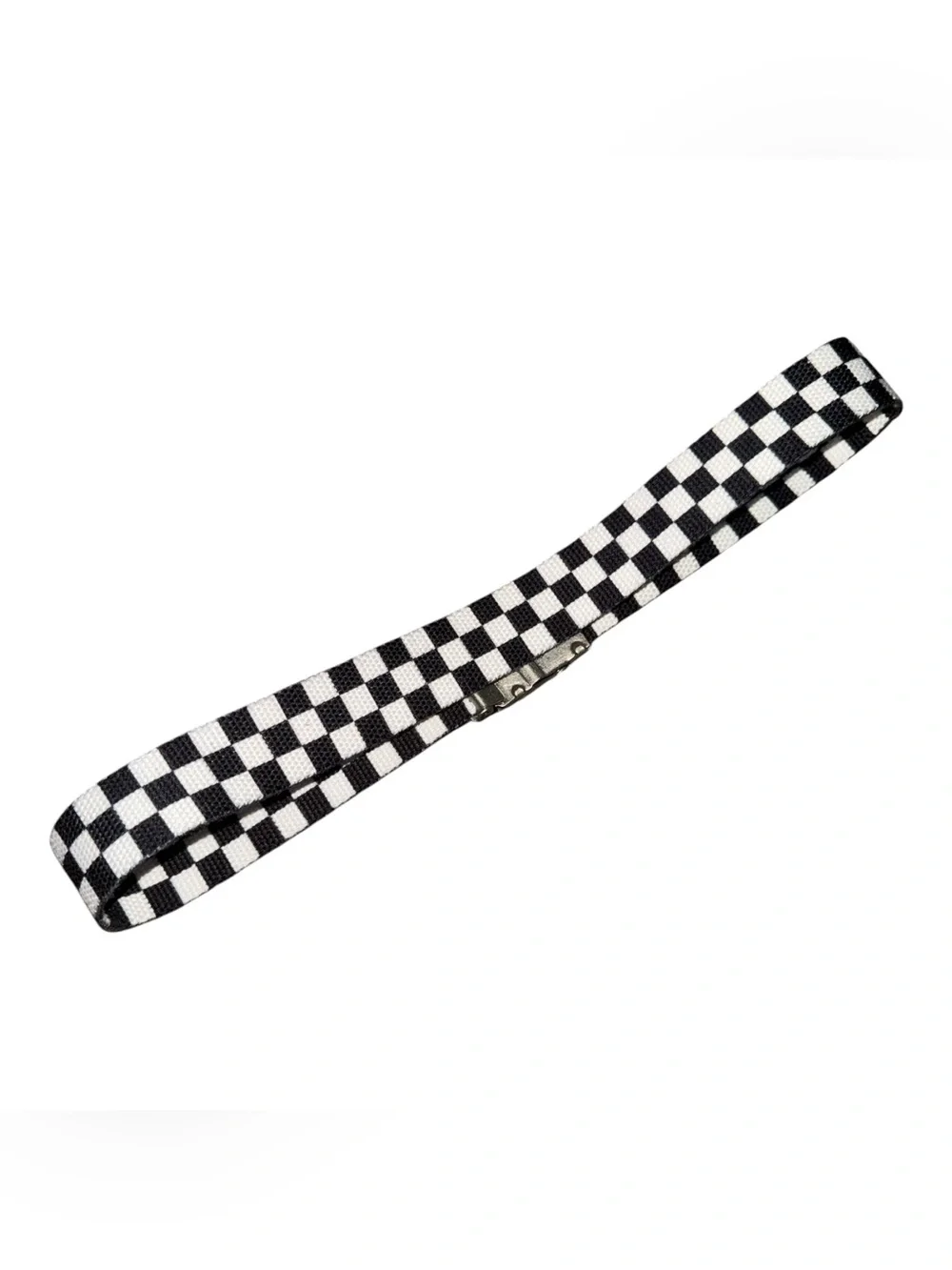 Brandy Melville Checkered Black & White Skater Girl Belt Seat Belt Style Y2K